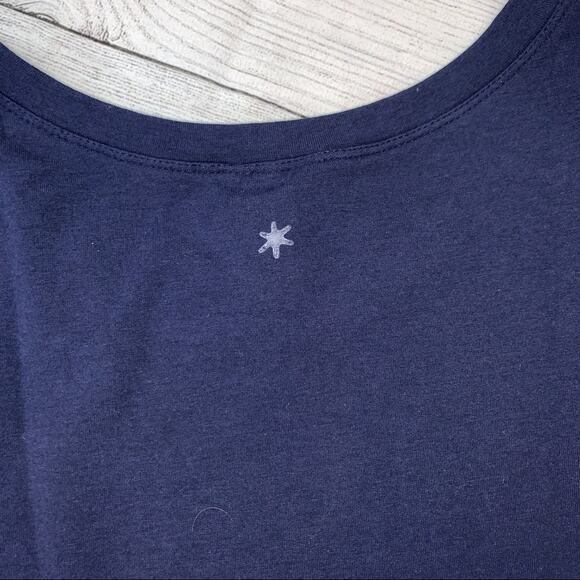 Splendid NWT Cropped Tank Striped Sides Blue Size XL Sweatshirt - Picture 9 of 9